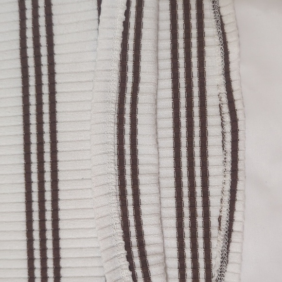 Anthropologie Maeve Mock Neck Tank, Color White/Tan Size XS - Picture 7 of 16